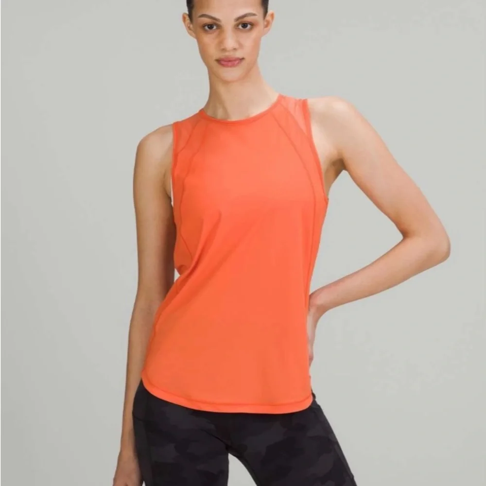 Lululemon Sculpt Tank Top Warm Coral Size 4 NWOT - Picture 2 of 10